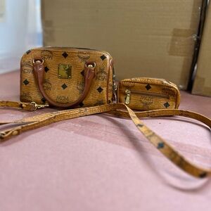 MCM Mini Boston Crossbody Bag Set